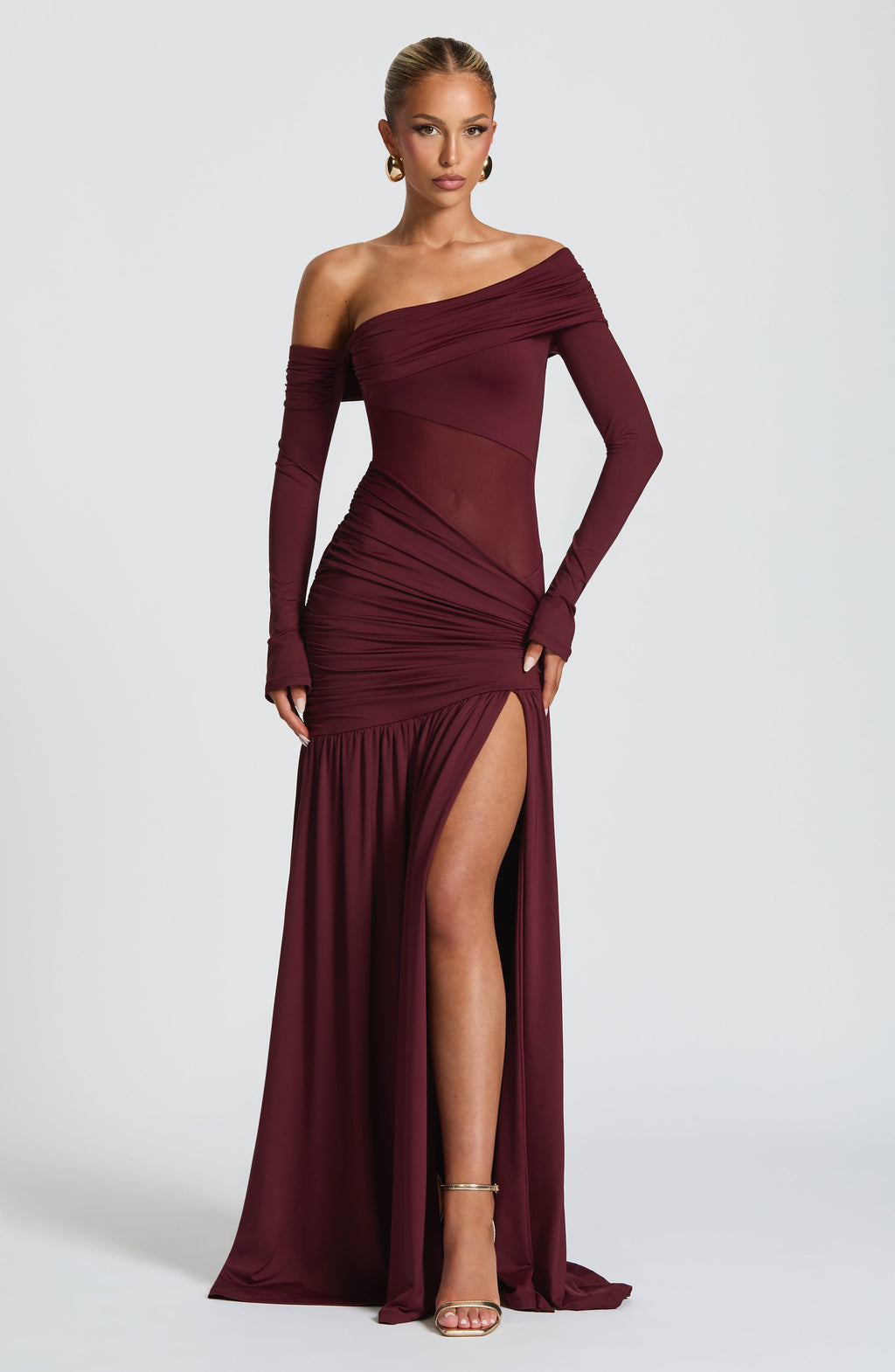 Ettalie Maxi Dress - Cherry Lacquer - Napalia