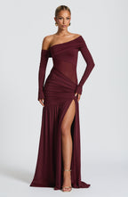Ettalie Maxi Dress - Cherry Lacquer - Napalia