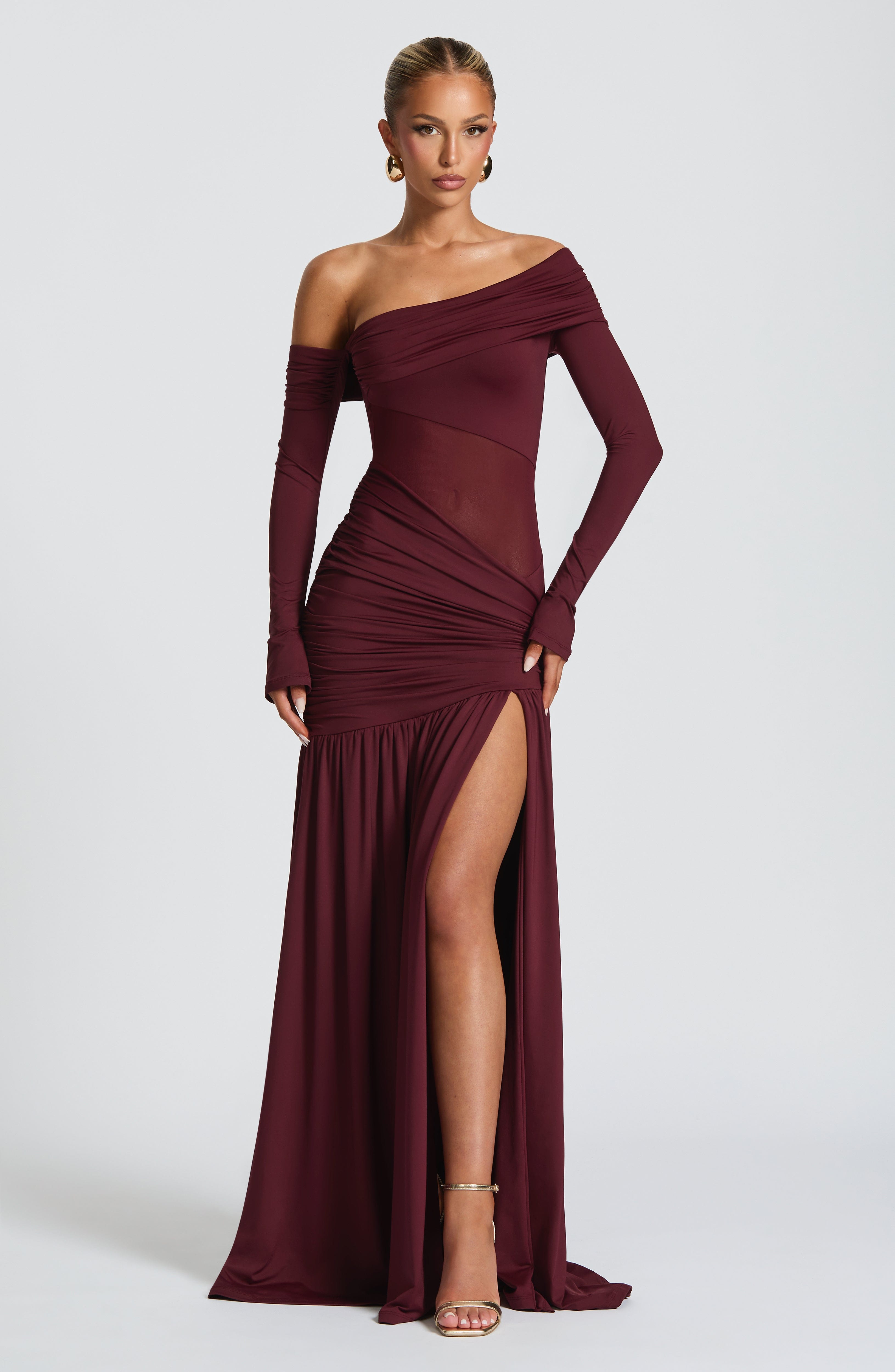 Ettalie Maxi Dress - Cherry Lacquer - Napalia