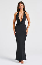 Evangeline Maxi Dress - Black - Napalia