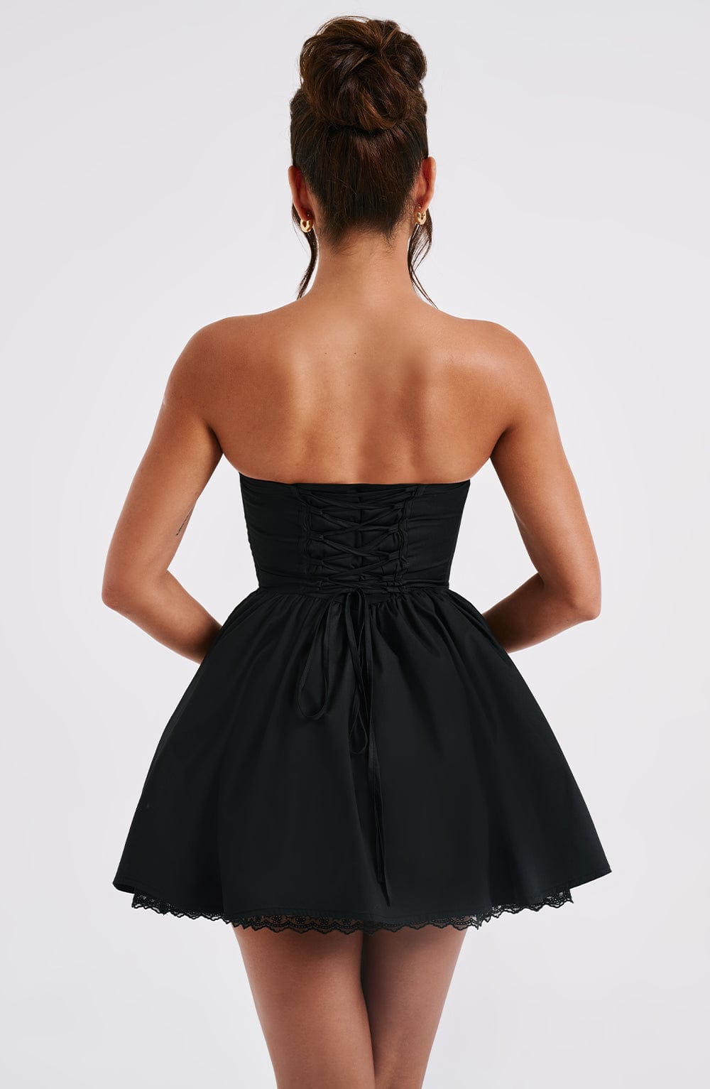 Evie Mini Dress - Black - Napalia