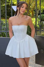 Evie Mini Dress - Ivory - Napalia