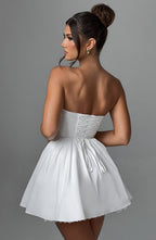 Evie Mini Dress - Ivory - Napalia