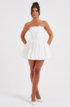 Evie Mini Dress - Ivory - Napalia