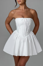 Evie Mini Dress - Ivory - Napalia