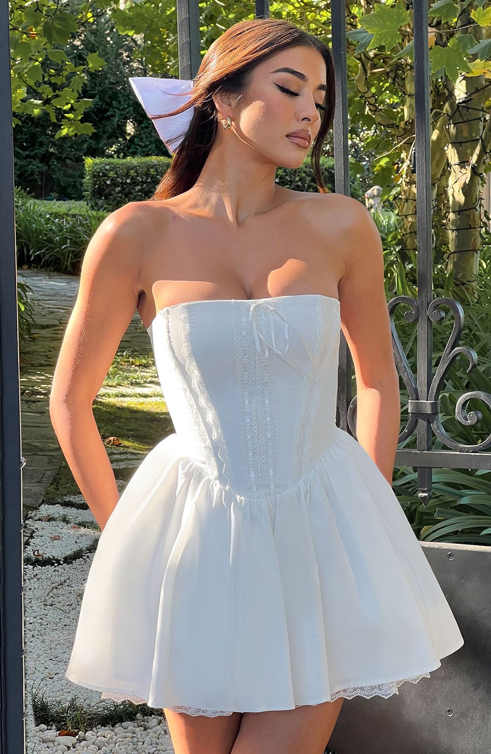 Evie Mini Dress - Ivory - Napalia