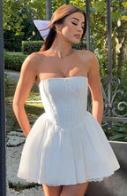 Evie Mini Dress - Ivory - Napalia