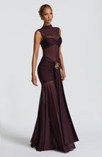 Fae Maxi Skirt - Plum - Napalia