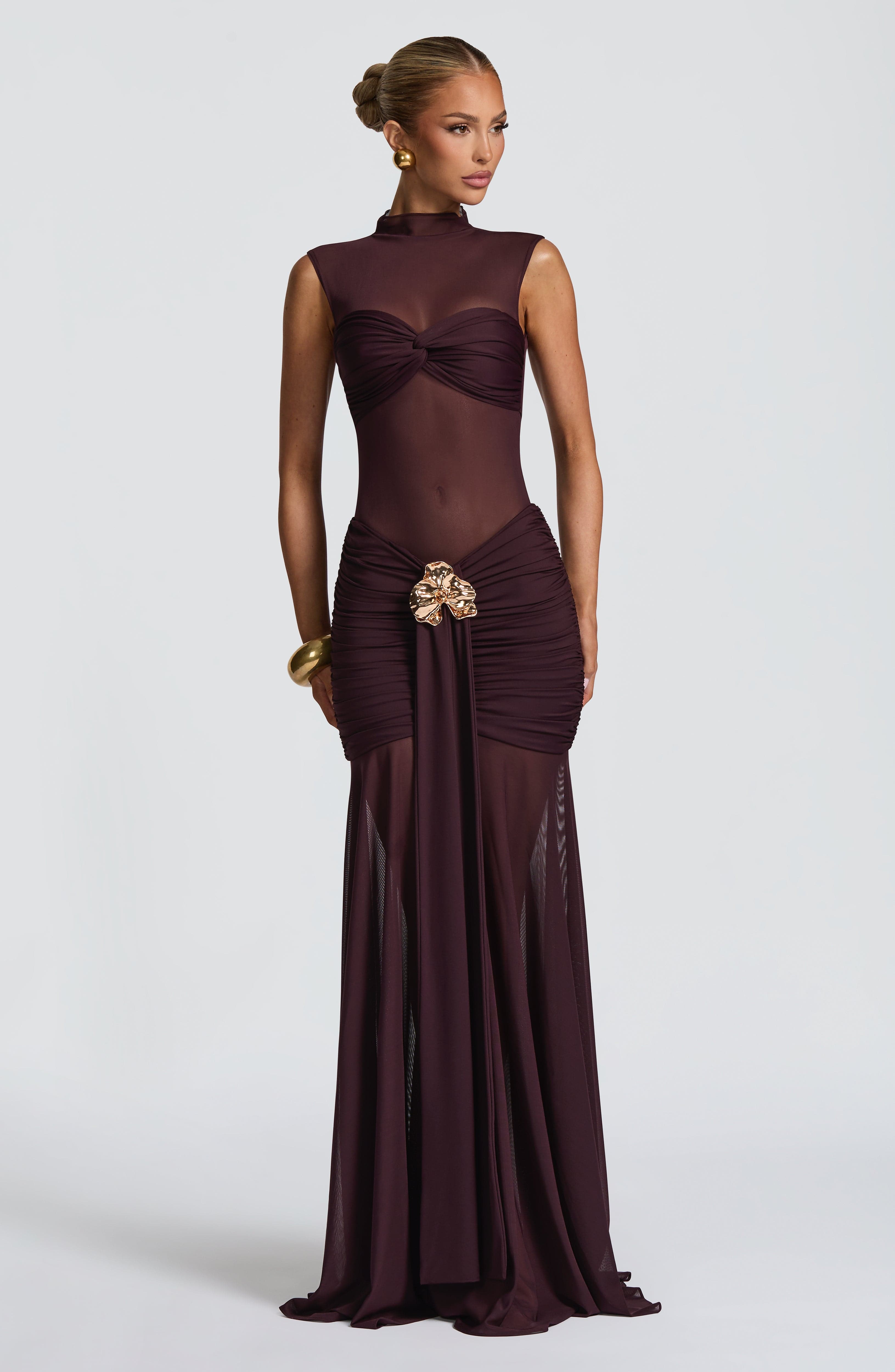Fae Maxi Skirt - Plum - Napalia