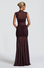 Fae Maxi Skirt - Plum - Napalia