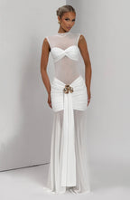Fae Maxi Skirt - White - Napalia
