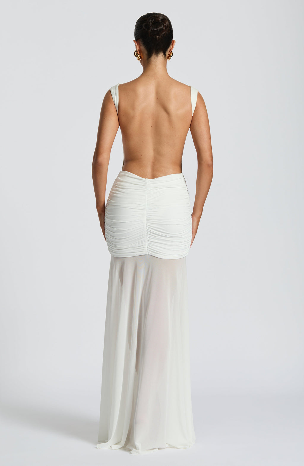 Fae Maxi Skirt - White - Napalia