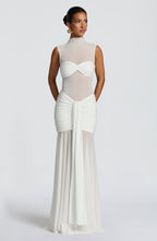 Fae Maxi Skirt - White - Napalia