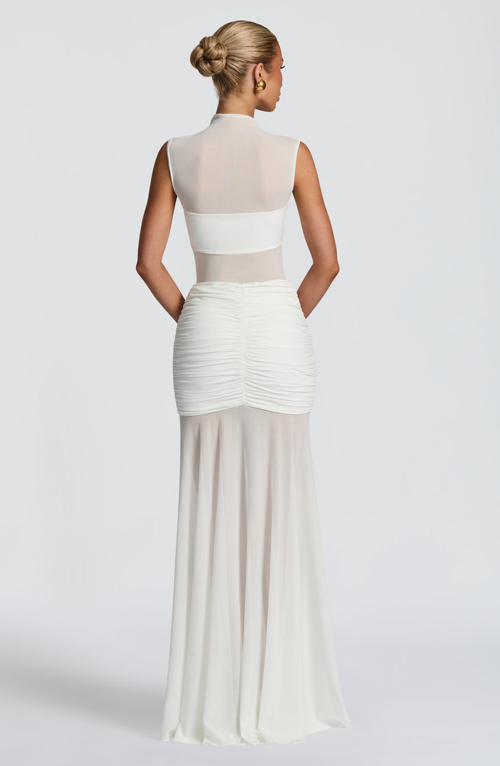 Fae Maxi Skirt - White - Napalia