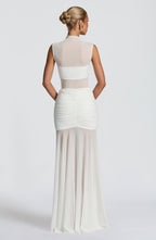 Fae Maxi Skirt - White - Napalia