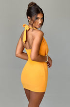 Fallon Mini Dress - Tangerine - Napalia