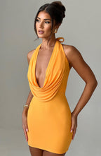 Fallon Mini Dress - Tangerine - Napalia