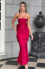 Felicity Maxi Dress - Red - Napalia