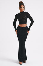 Fernanda Maxi Skirt - Black - Napalia