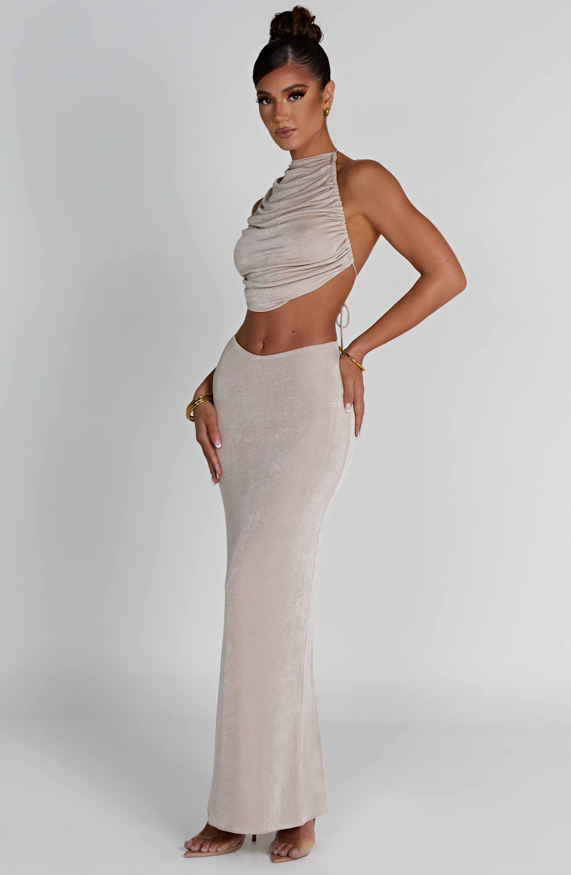 Fifi Maxi Skirt - Champagne - Napalia