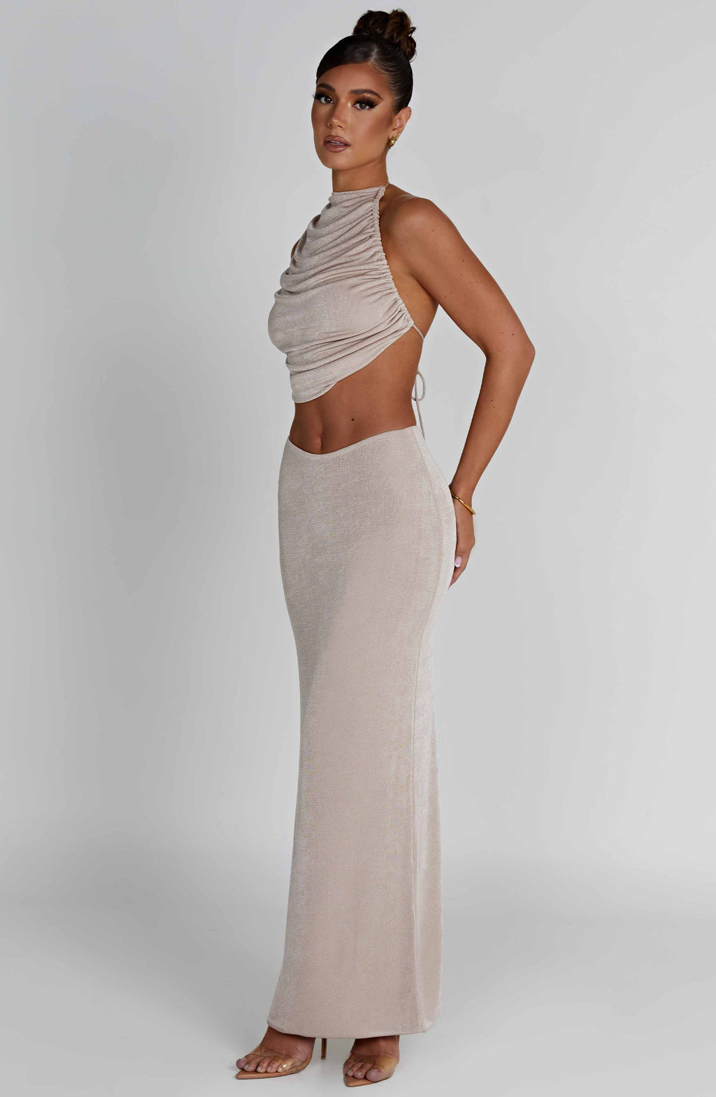 Fifi Maxi Skirt - Champagne - Napalia