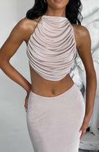 Fifi Maxi Skirt - Champagne - Napalia