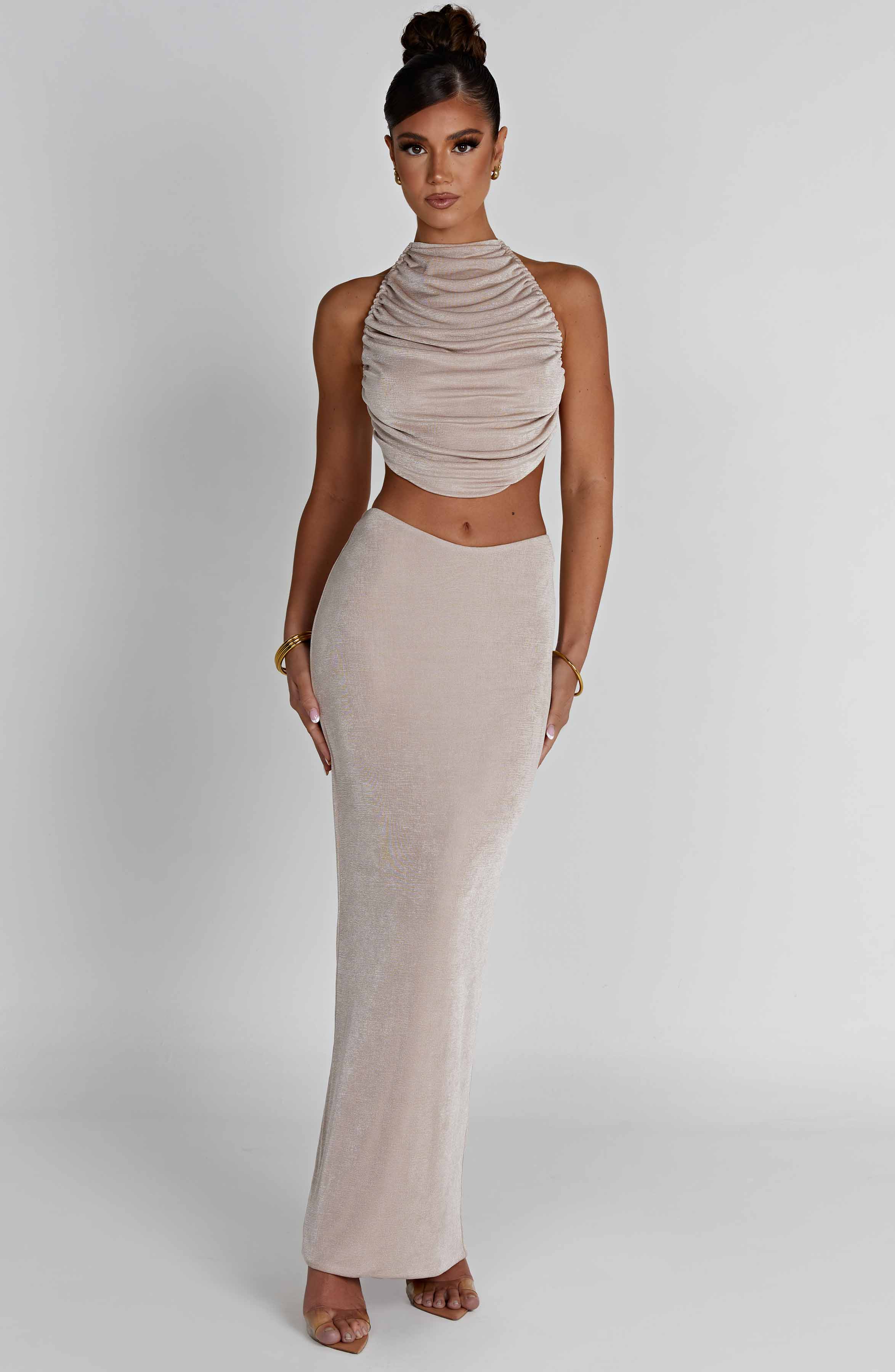 Fifi Maxi Skirt - Champagne - Napalia