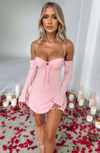 Fiona Mini Dress - Blush - Napalia