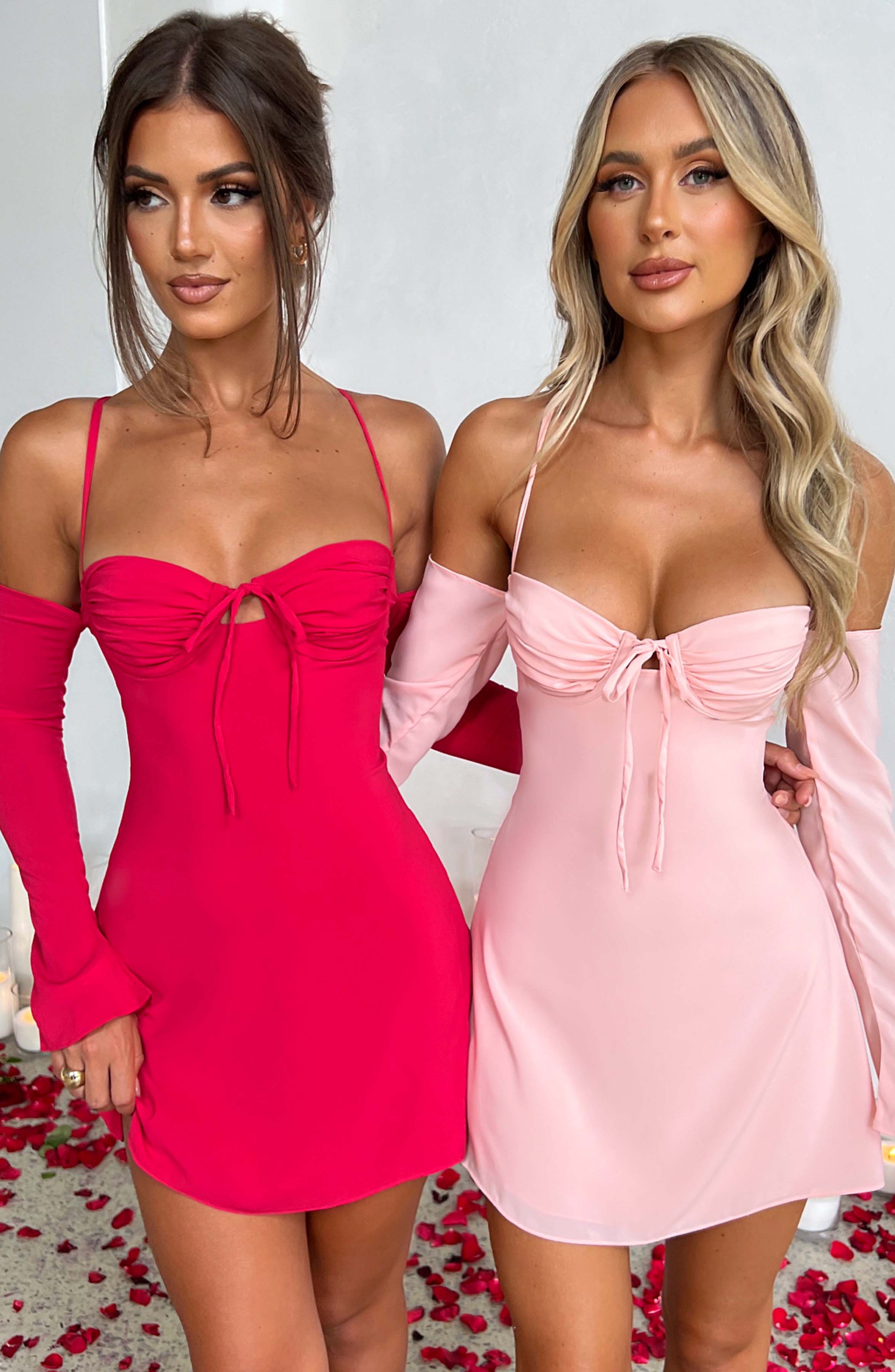 Fiona Mini Dress - Blush - Napalia