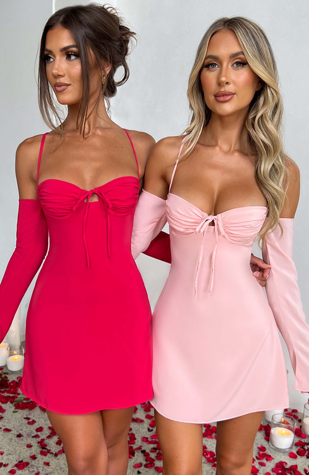 Fiona Mini Dress - Blush - Napalia