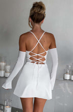 Fiona Mini Dress - Ivory - Napalia