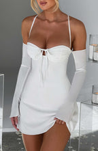 Fiona Mini Dress - Ivory - Napalia