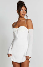 Fiona Mini Dress - Ivory - Napalia