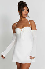 Fiona Mini Dress - Ivory - Napalia