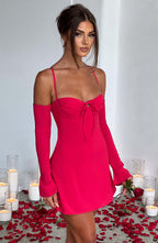 Fiona Mini Dress - Pink - Napalia