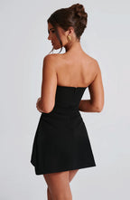 Fleur Mini Dress - Black - Napalia