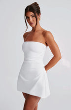 Fleur Mini Dress - Ivory - Napalia