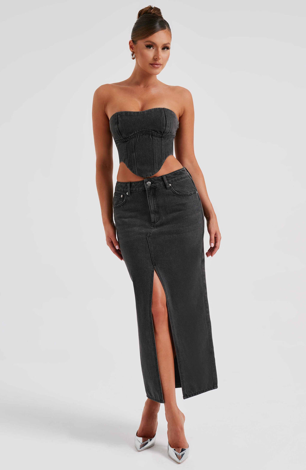 Flor Maxi Skirt - Black - Napalia