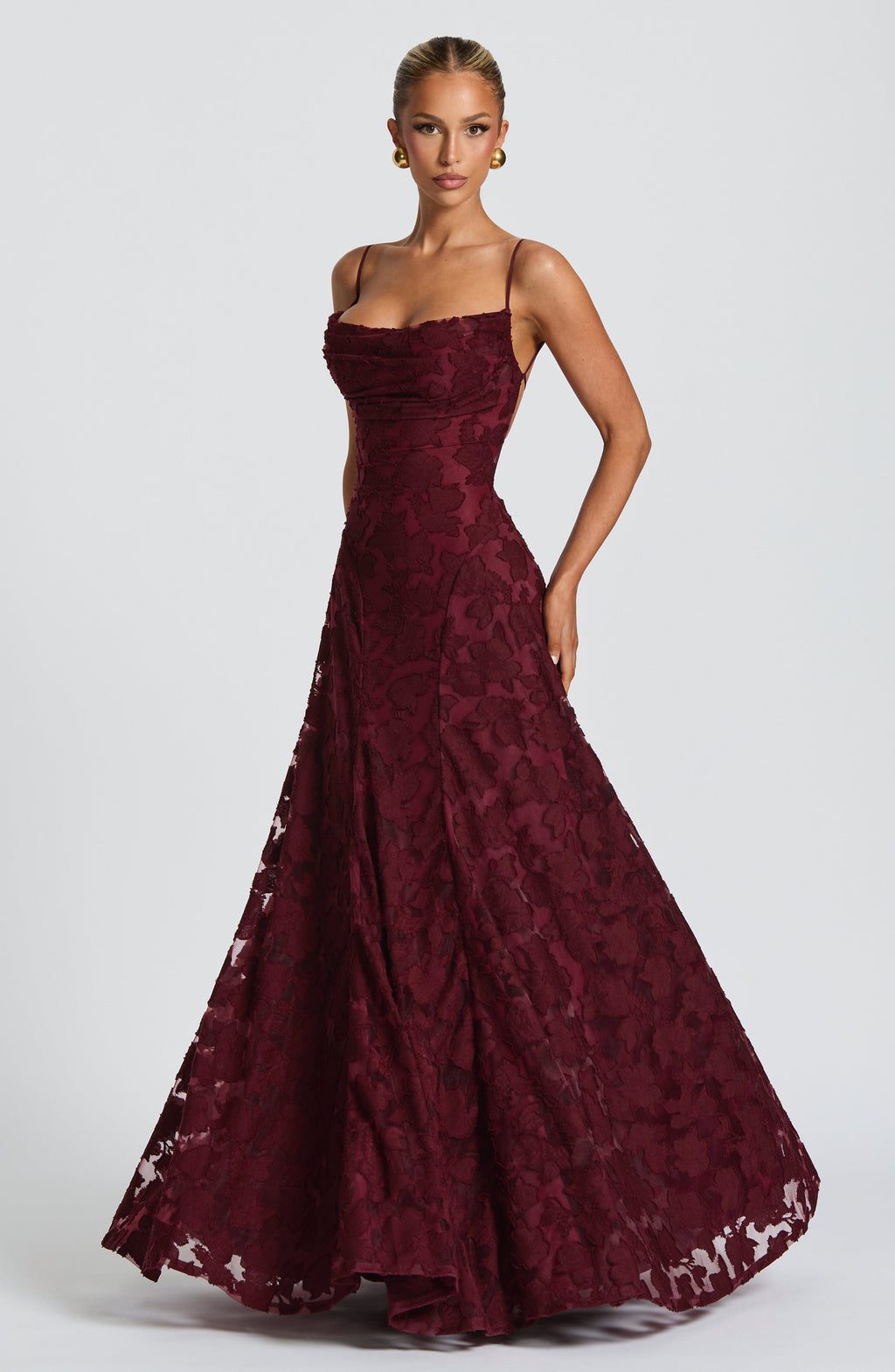 Francis Maxi Dress - Cherry Lacquer - Napalia