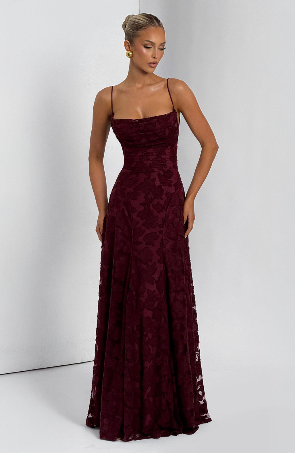 Francis Maxi Dress - Cherry Lacquer - Napalia
