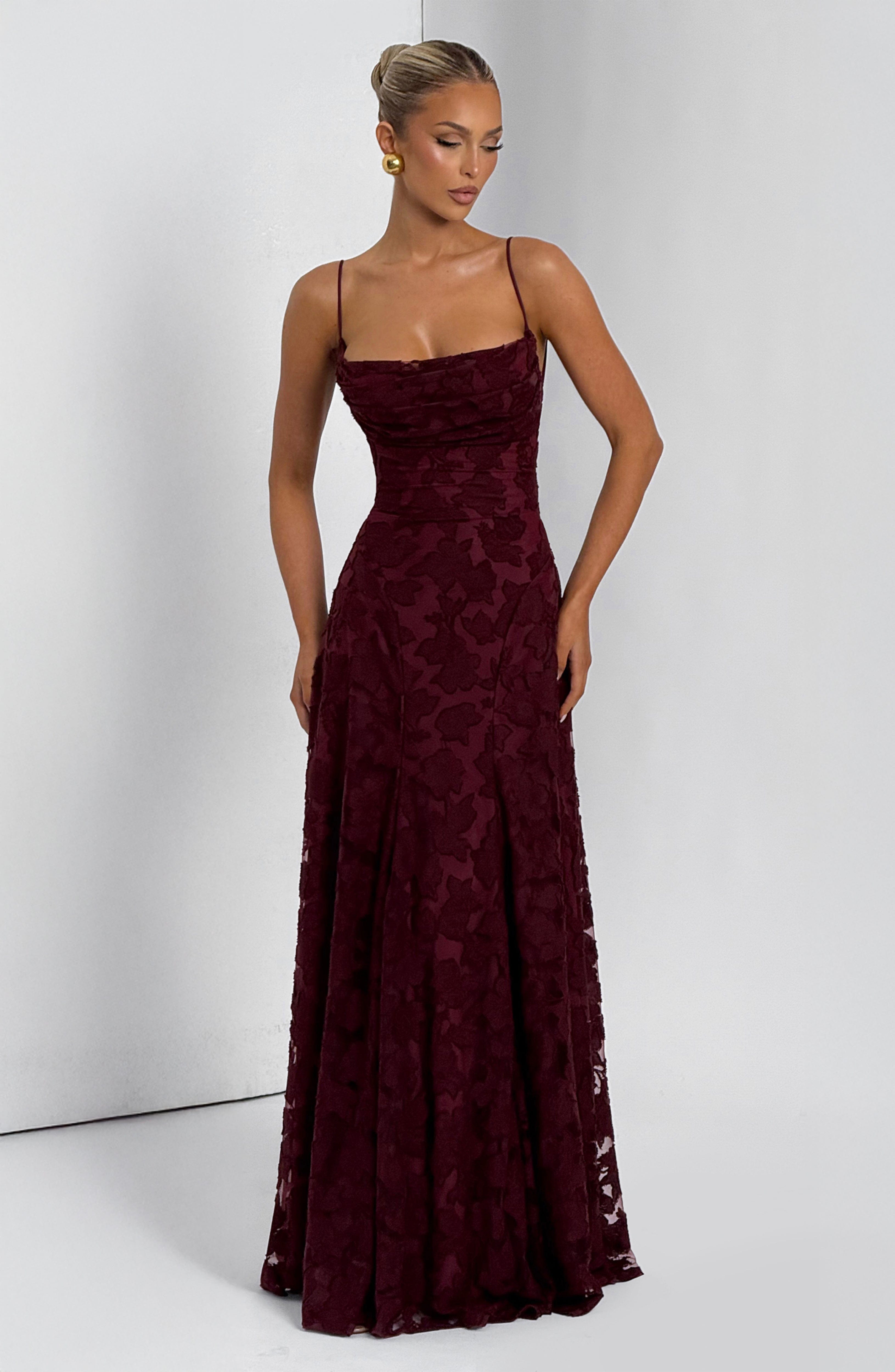 Francis Maxi Dress - Cherry Lacquer - Napalia
