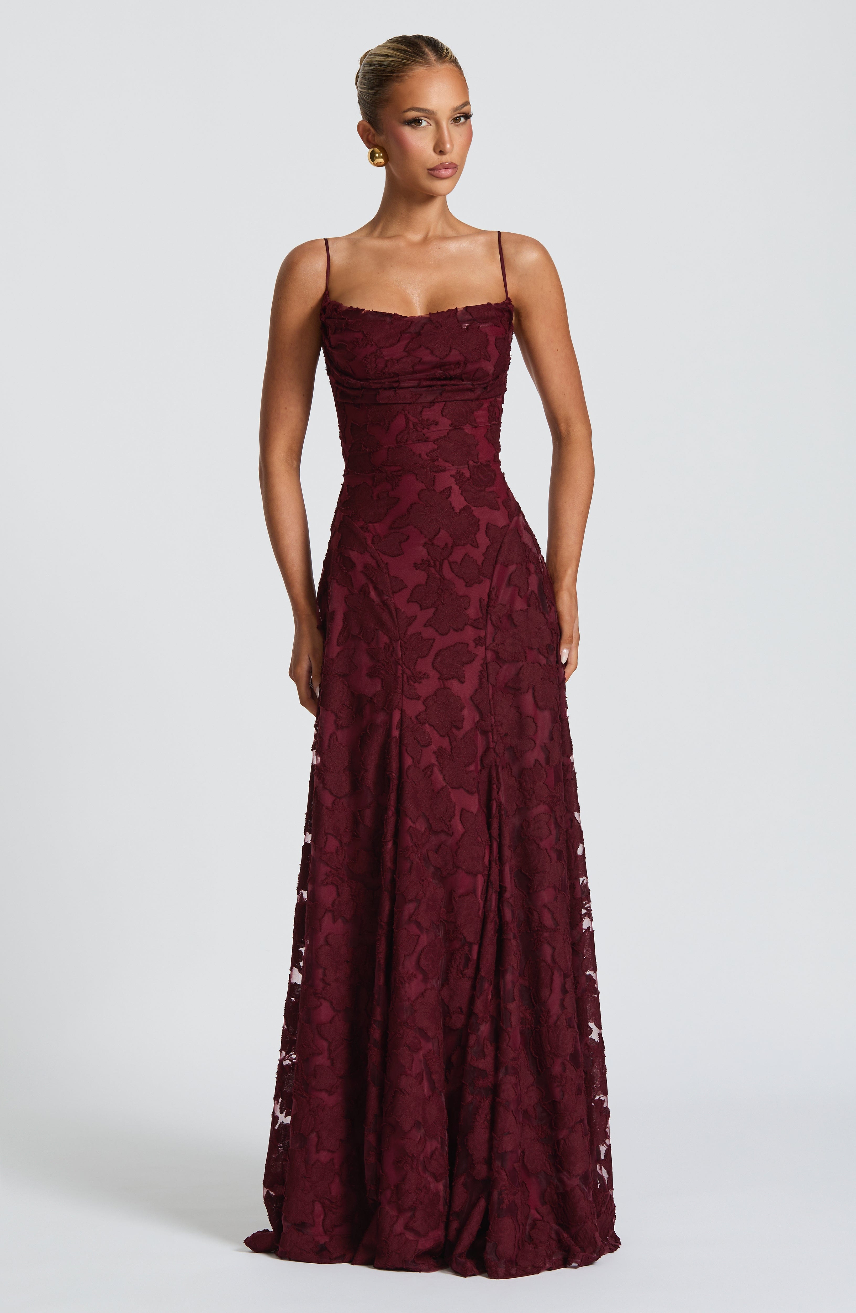 Francis Maxi Dress - Cherry Lacquer - Napalia