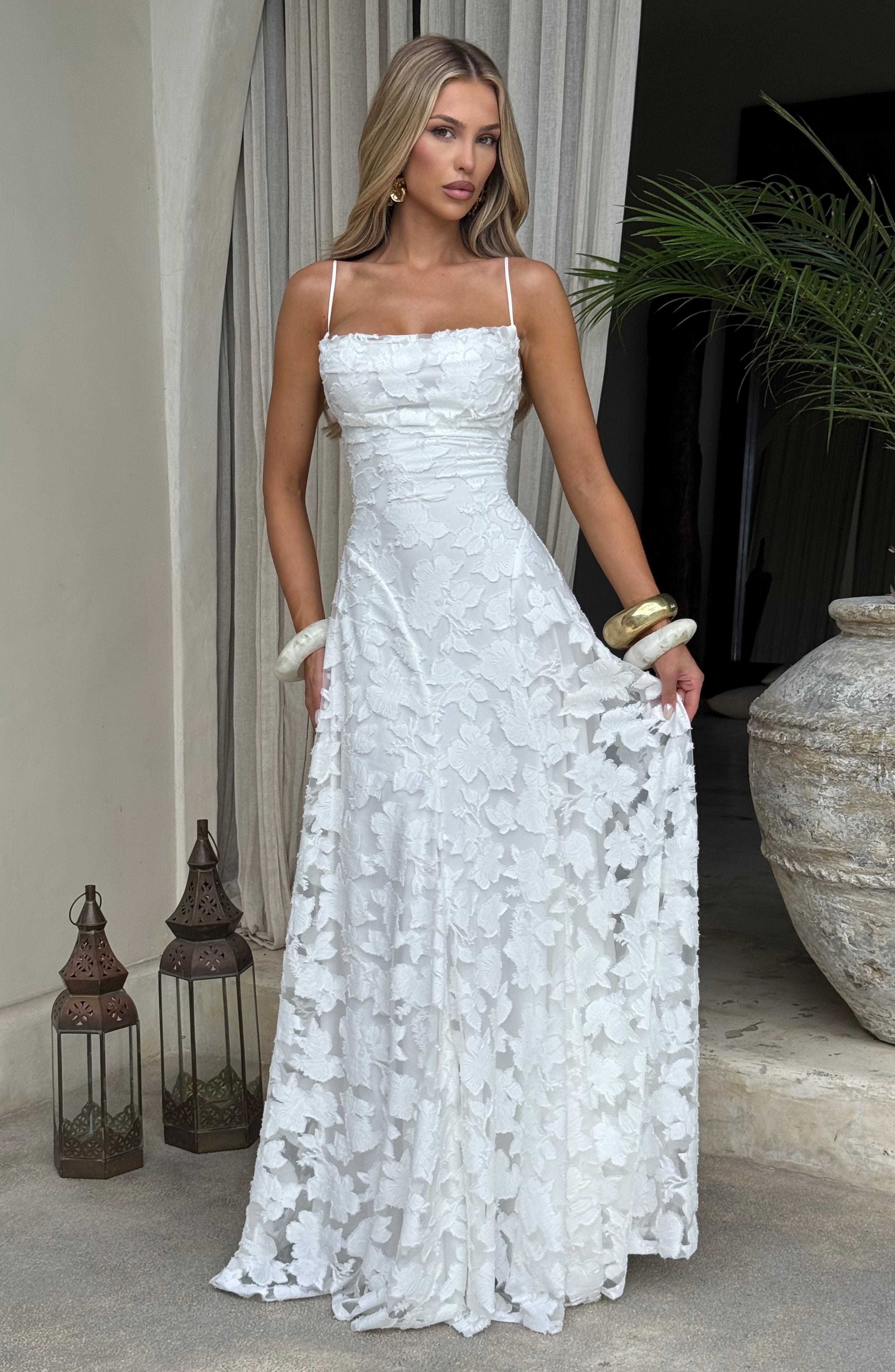 Francis Maxi Dress - Ivory - Napalia