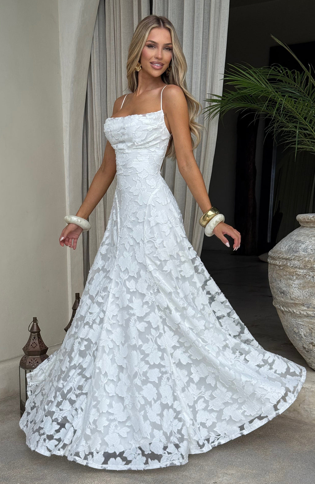 Francis Maxi Dress - Ivory - Napalia