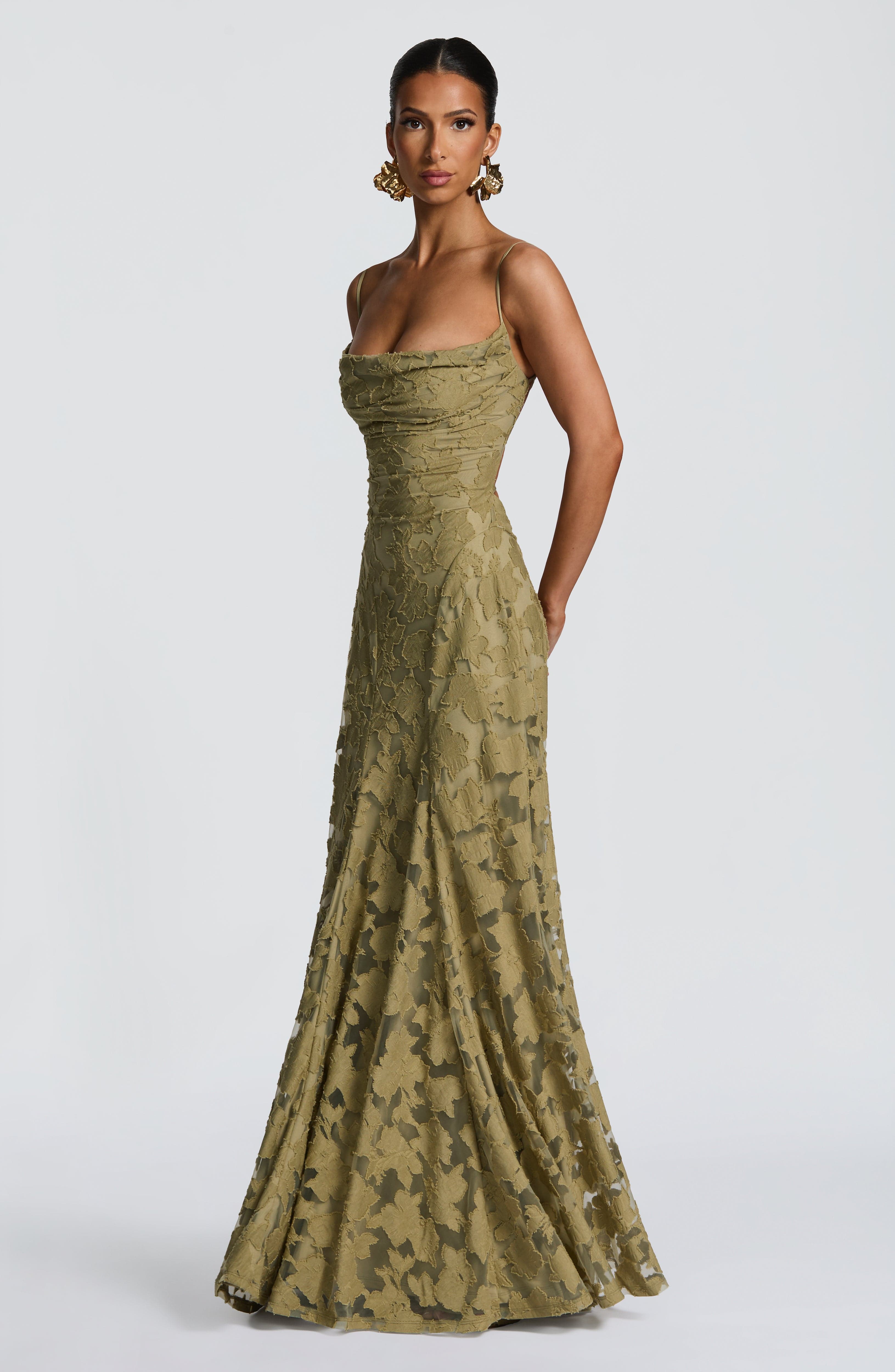 Francis Maxi Dress - Sage - Napalia
