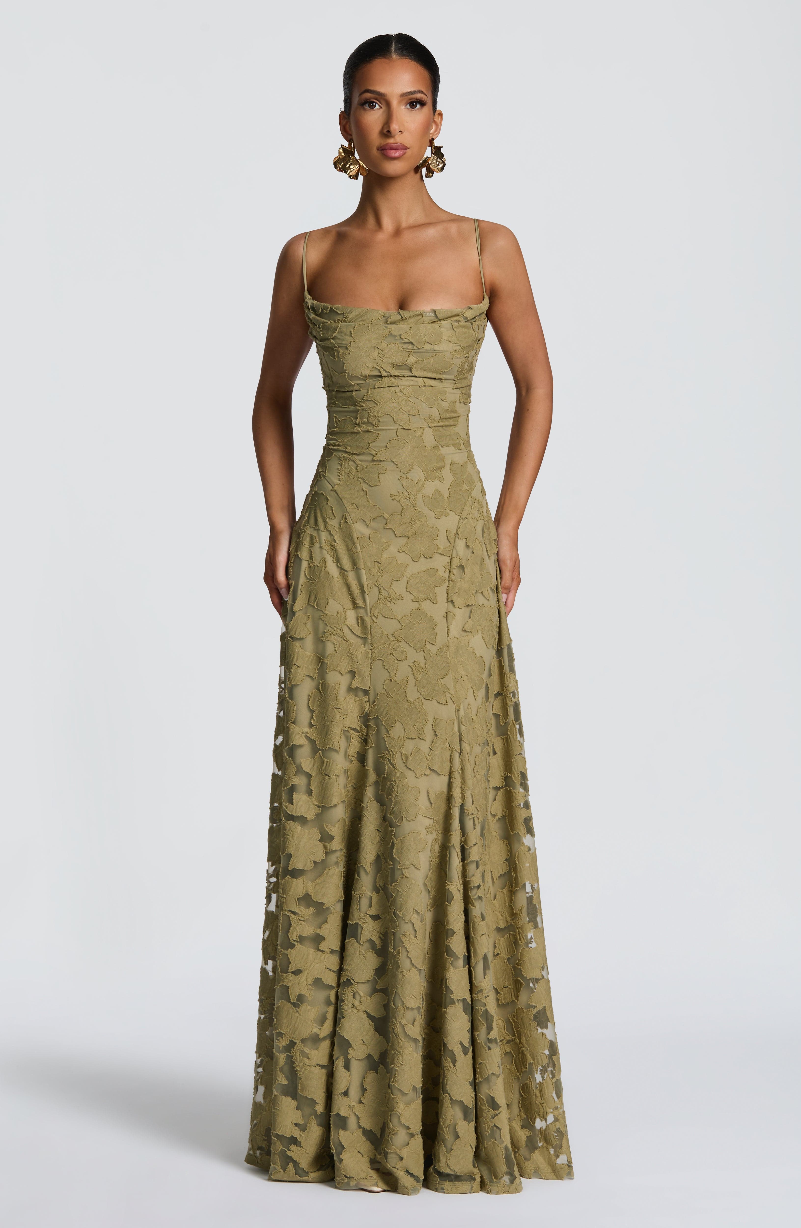 Francis Maxi Dress - Sage - Napalia