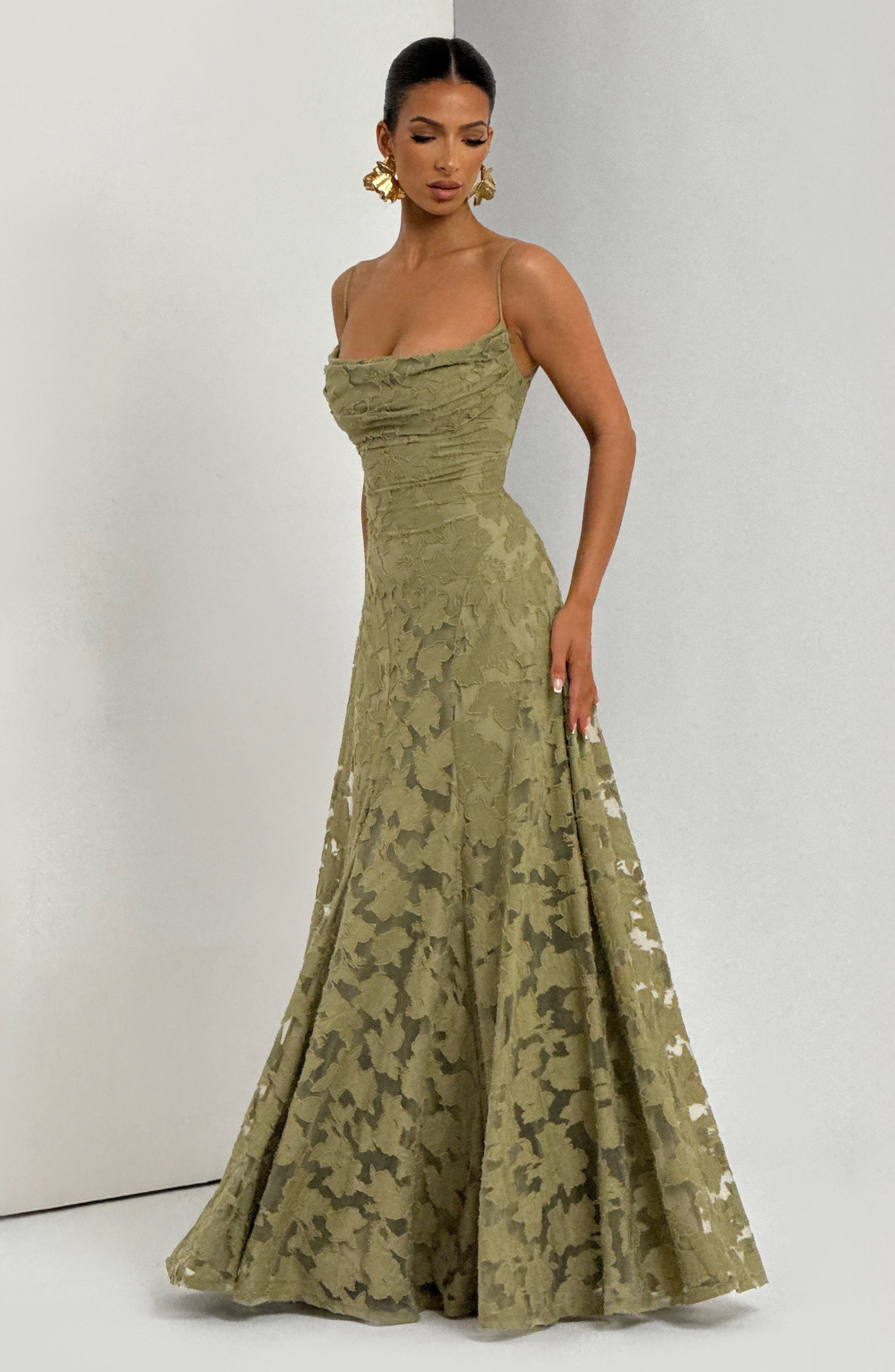 Francis Maxi Dress - Sage - Napalia