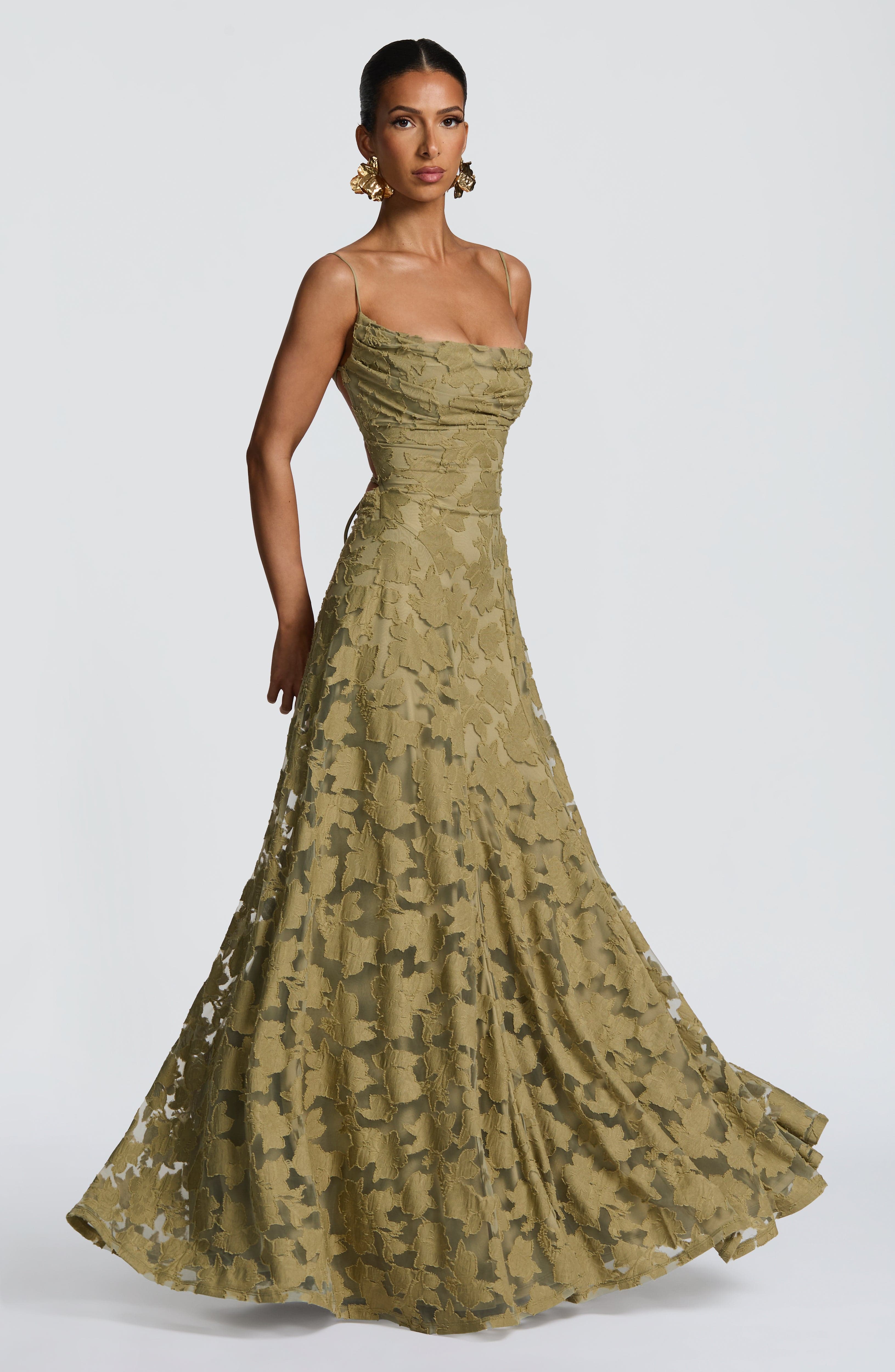 Francis Maxi Dress - Sage - Napalia