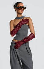 Frankie Gloves - Burgundy - Napalia