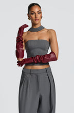 Frankie Gloves - Burgundy - Napalia